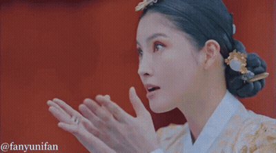 Two Cartoon Characters Back To Back Pearls Dresses GIF