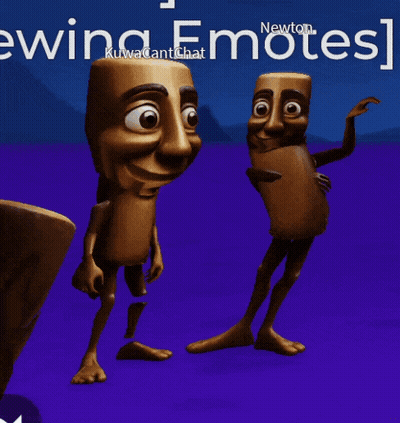 Two Cartoon Characters Dancing GIF
