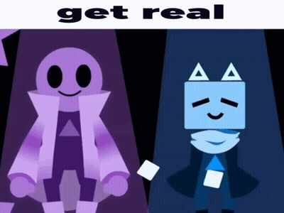 Two Cartoon Characters Get Real GIF