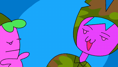Two Cartoon Characters Holding A Paper That Says Draft Notice You Have To Go War GIF