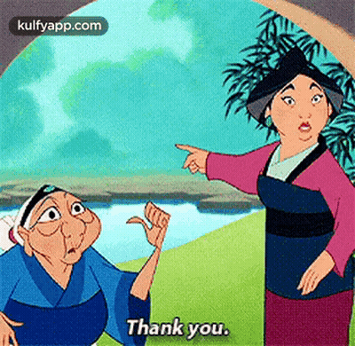Two Cartoon Characters One Pointing GIF