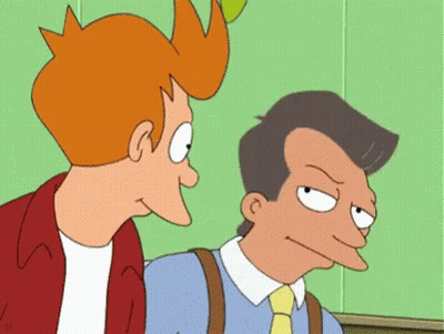 Two Cartoon Characters Saying Awesome GIF