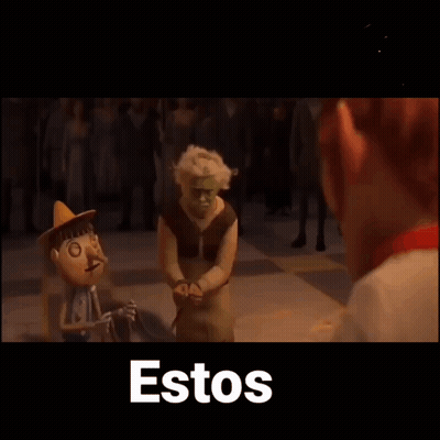 Two Cartoon Characters Saying Son Manosos GIF