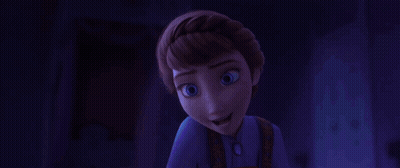 Two Cartoon Characters Sitting On Bed Looking At Something GIF
