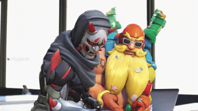 Two Cartoon Characters Sitting Together One Wearing Sunglasses GIF