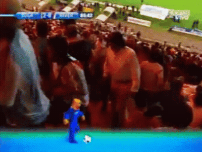 Two Cartoon Characters Standing Next To Each Other GIF
