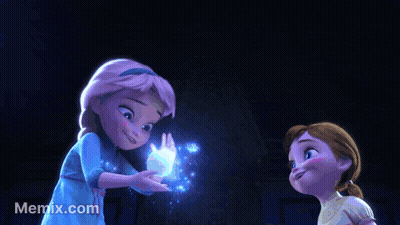 Two Cartoon Characters Standing Together Memix.com GIF