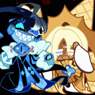 Two Cartoon Characters Standing Together One In Blue Outfit GIF