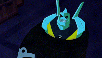 Two Cartoon Characters Standing Together With Spikes On Back GIF
