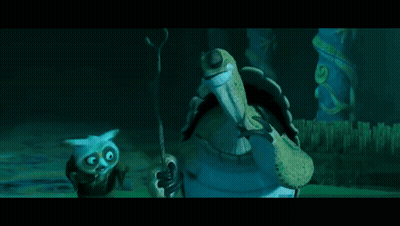 Two Cartoon Characters When It Is Agitated GIF