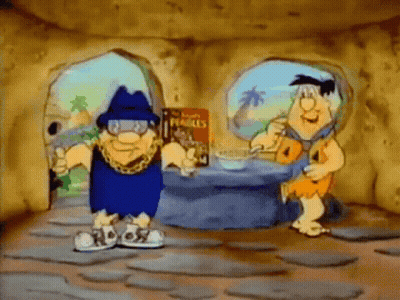 Two Cartoon Characters With Honey Bunches Of Oats Box GIF