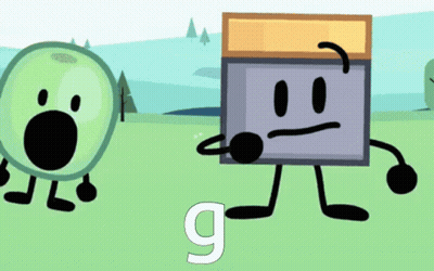 Two Cartoon Characters With Letter G GIF
