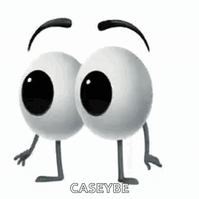 Two Cartoon Eyes With Arms And Legs Are Standing Next To Each Other . GIF