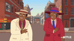 Two Cartoon Pimp Guys GIF