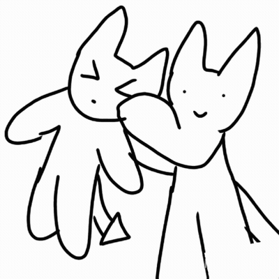 Two Cats Black And White Insecurities GIF