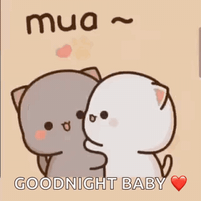Two Cats Hugging And Kissing GIF