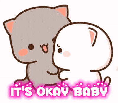 Two Cats Hugging It Okay Baby GIF