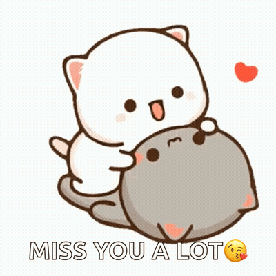 Two Cats Hugging Miss You A Lot GIF