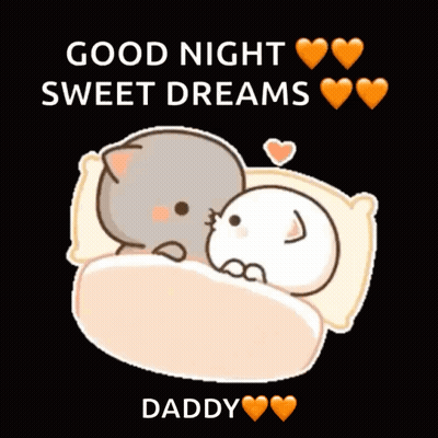 Two Cats Sleeping Good Night Sweet Dreams Daddy GIF