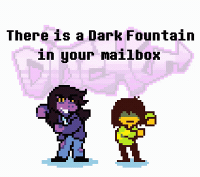 Two Characters In Front Of Large Diamond Pixel Art GIF