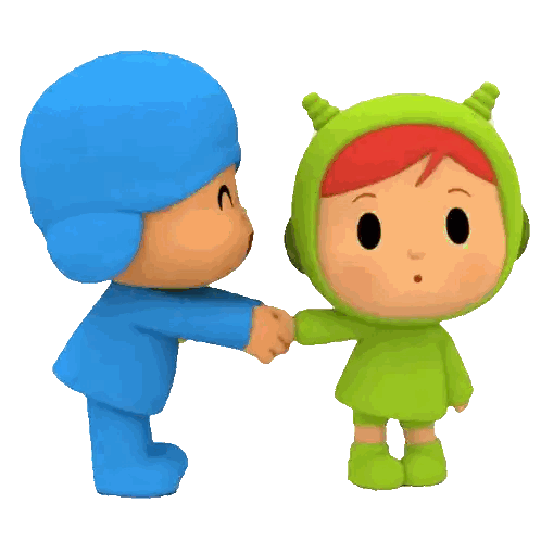 Two Characters Shaking Hands, One With Horns Sticker