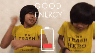 Two Children Dancing I'm A Trash Hero Shirts GIF