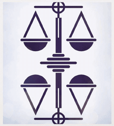 Two Circles With Center Cross GIF