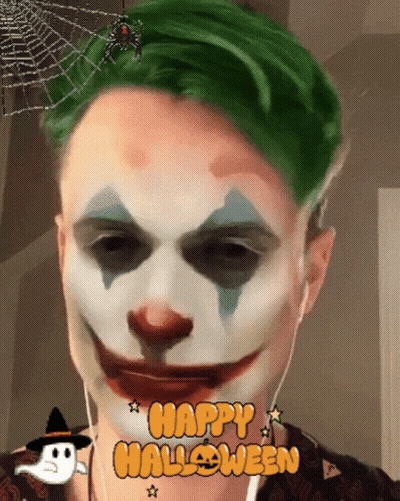 Two Clowns In Front Of Ferris Wheel Saying Insomniac GIF