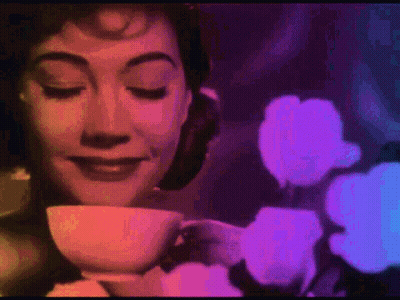 Two Coffee Cups Under Coffee Time Logo GIF