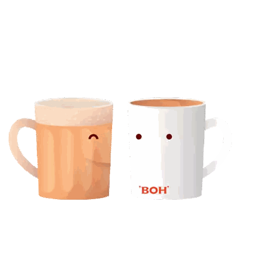 Two Coffee Mugs Boh Sticker