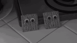 Two Crackers With Eyes GIF