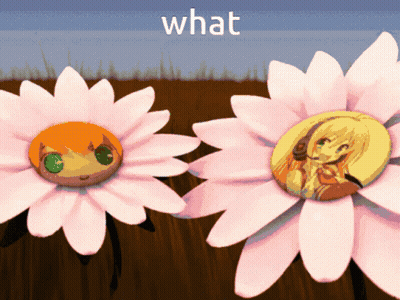 Two Daisies Saying What