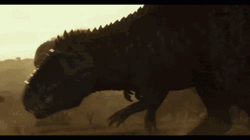Two Dinosaurs Fighting In Jurassic World GIF