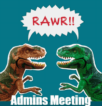 Two Dinosaurs Saying Rawr GIF