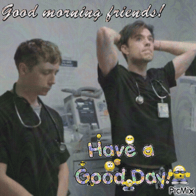Two Doctors Good Morning Friends Have A Good Day GIF