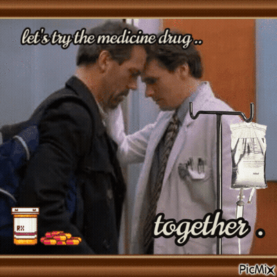 Two Doctors Trying Medicine Together GIF