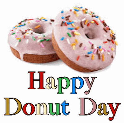 Two Donuts With Sprinkles Happy Donut Day GIF