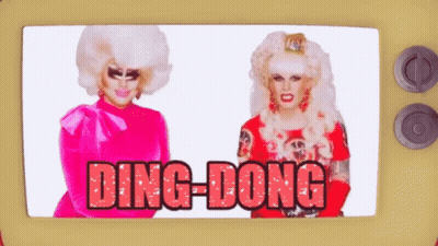 Two Drag Queens Ding Dong GIF