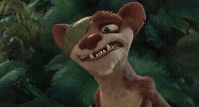 Two Faces Close Up With Letter W GIF