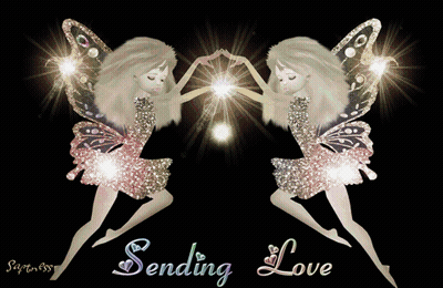 Two Fairy Girls Sending Love GIF