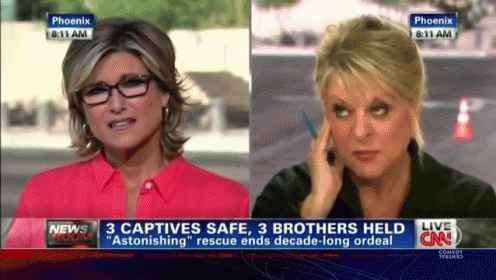 Two Female News Anchors On A Cbn News Show GIF