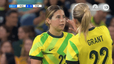 Two Female Soccer Players Grant Jersey GIF