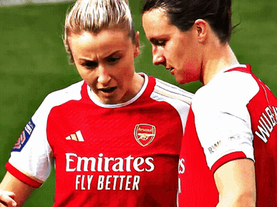 Two Female Soccer Players In Emirates Fly Better Uniforms GIF