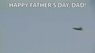 Two Fighter Jets Are Flying In The Sky With The Words Thanks For The Tie Son Written Below Them GIF
