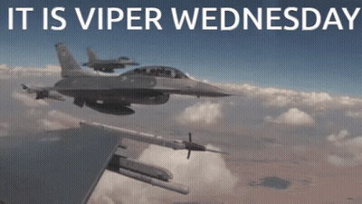 Two Fighter Jets Flying With It Is Viper Wednesday GIF