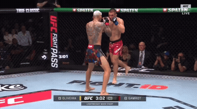 Two Fighters Are Fighting In A Ufc Fight Pass Event GIF