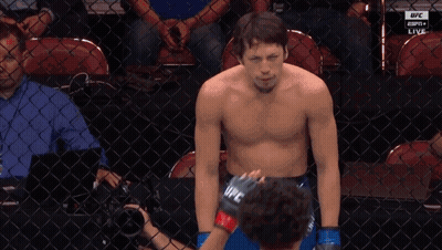 Two Fighters In Boxing Ring With Monster Energy Can GIF