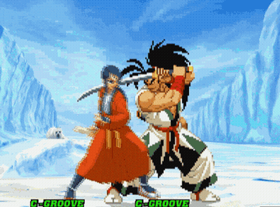 Two Fighters With C-Groove GIF