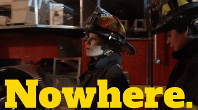 Two Firefighters With Nowhere In Yellow GIF