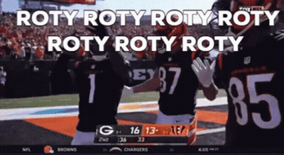 Two Football Players Celebrating Touchdown Rody Rody Rody GIF